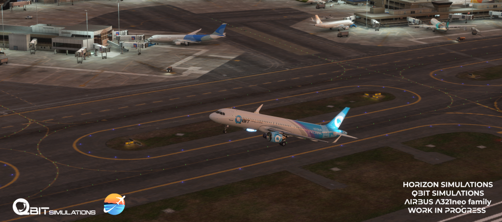 L'Airbus A321neo partant en MSFS.