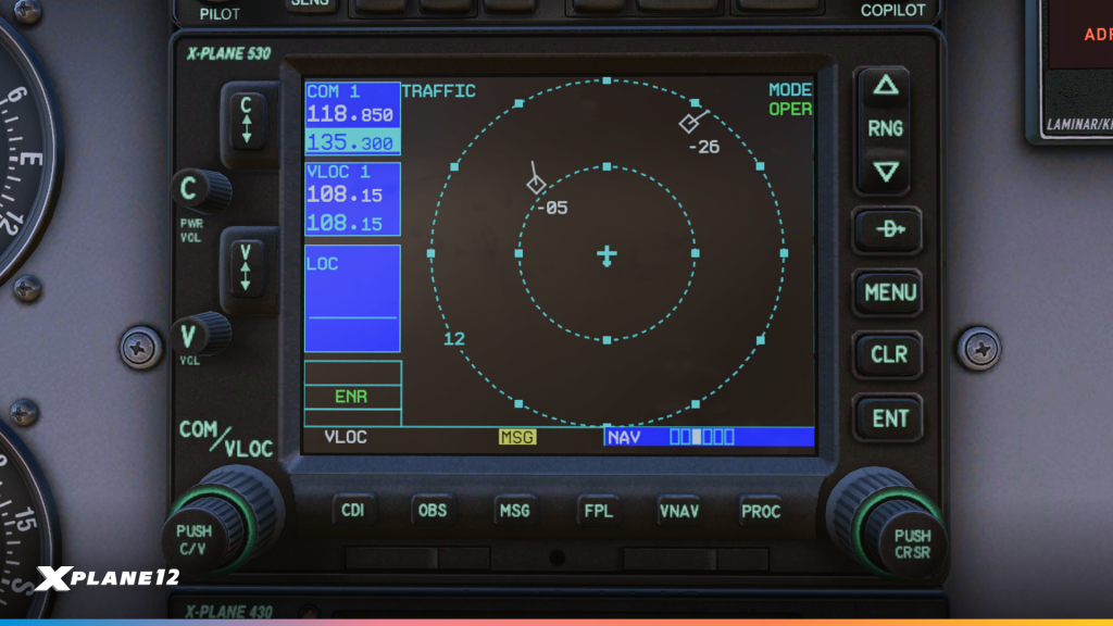 Écran de trafic X530