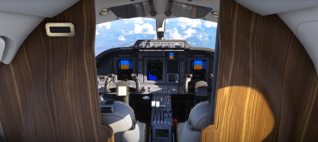 Cockpit FlightFX Piaggio P.180 Avanti II avec avionique ProLine 21 dans MSFS 2024