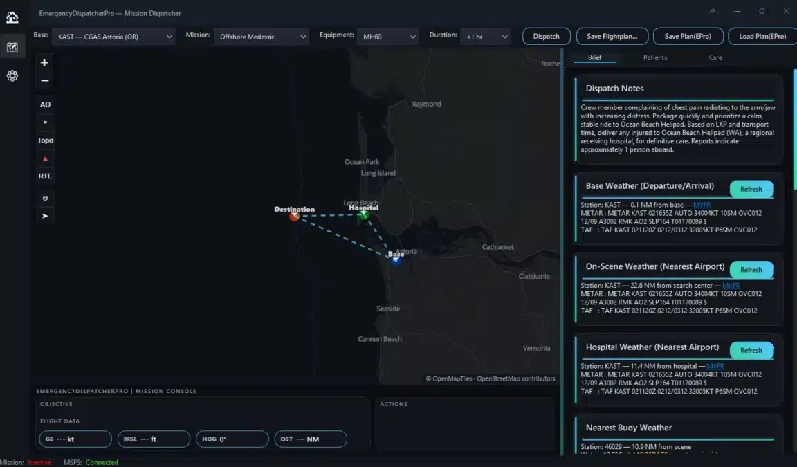 Sortie d&rsquo;EmergencyDispatcherPro pour MSFS 2024